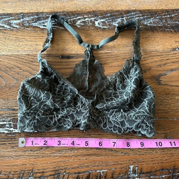 Xhilaration Army Green Lace Bralette Size XSmall - Picture 9 of 9